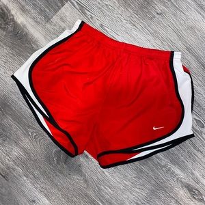 Nike red shorts
